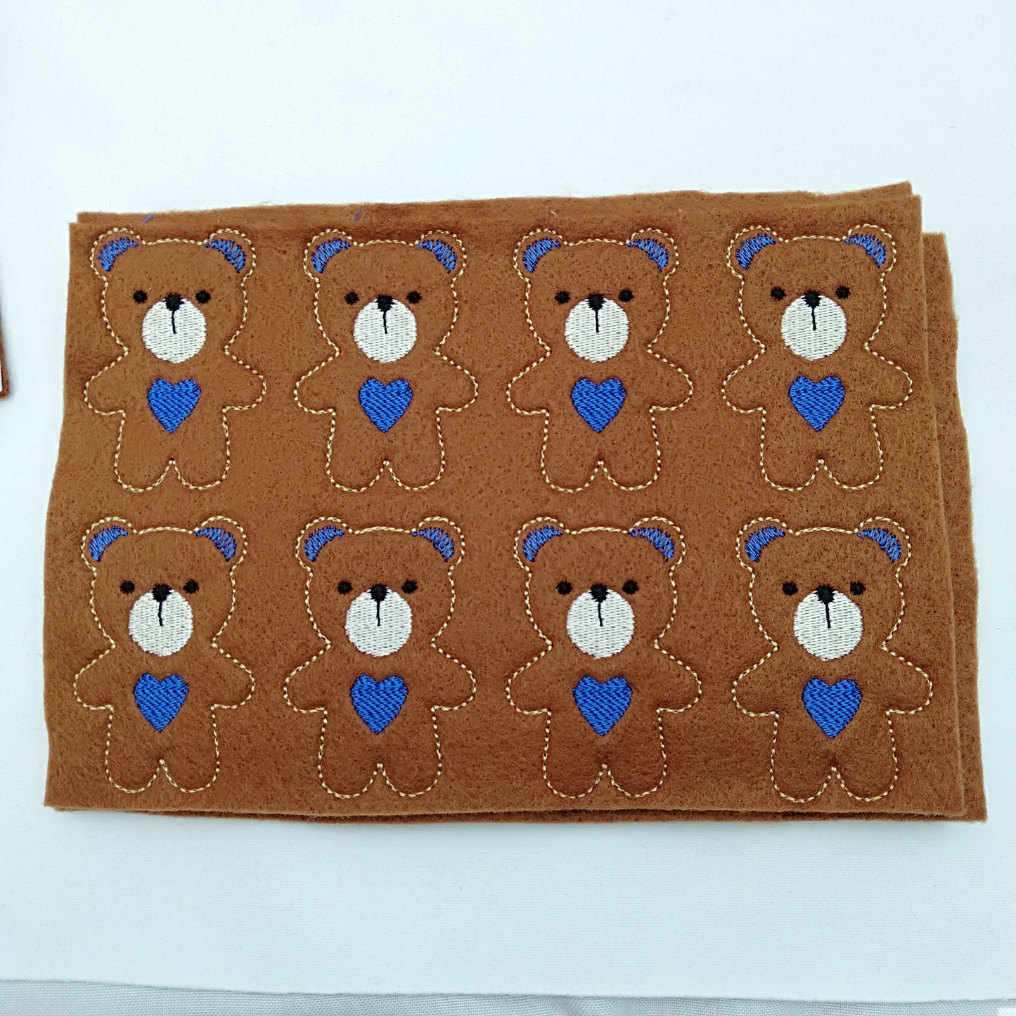 Felt Bears DIY at home Bear with Heart