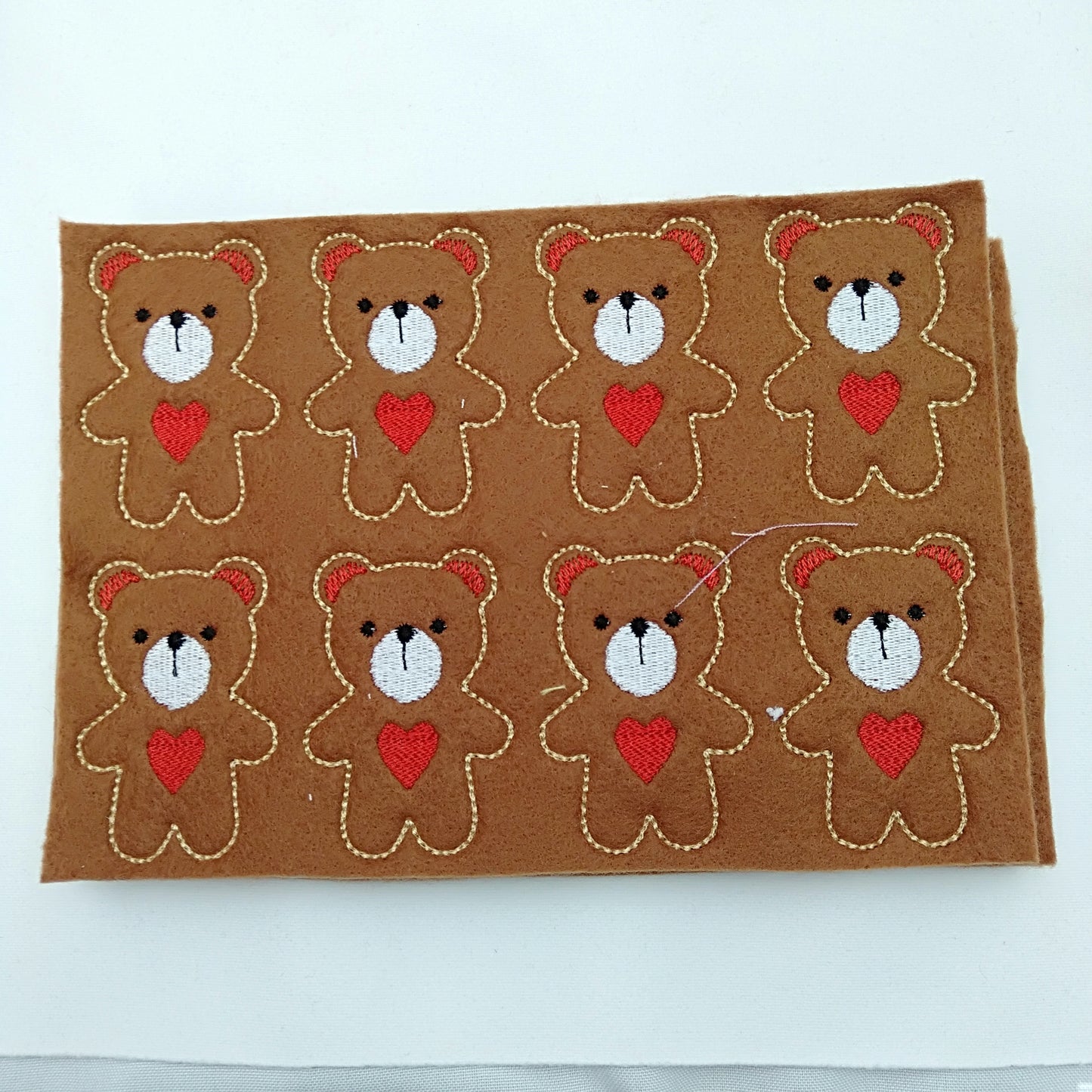 Felt Bears DIY at home Bear with Heart