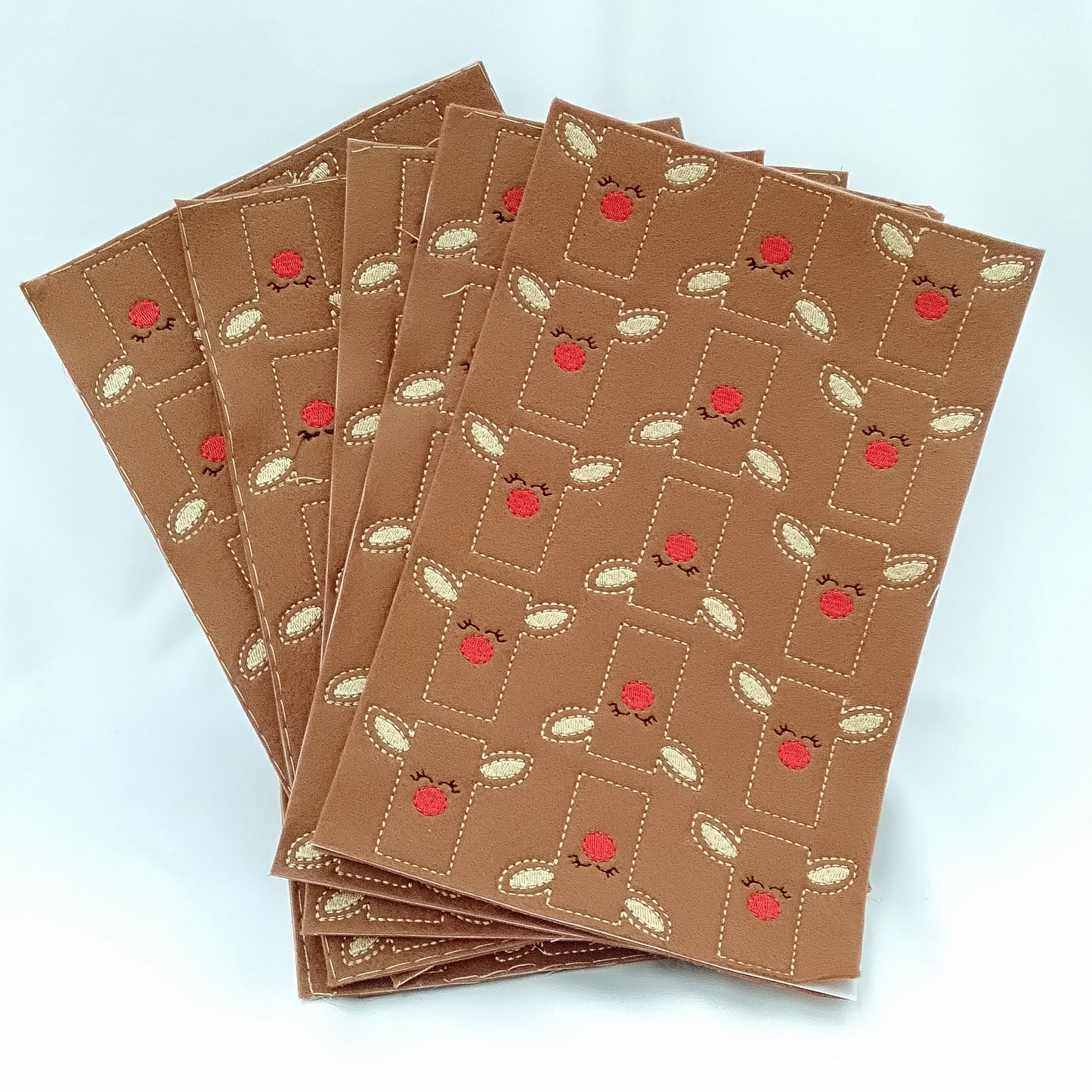 Felt Reindeer sold on sheets ready to cut 1 sheet = 15 Reindeers
