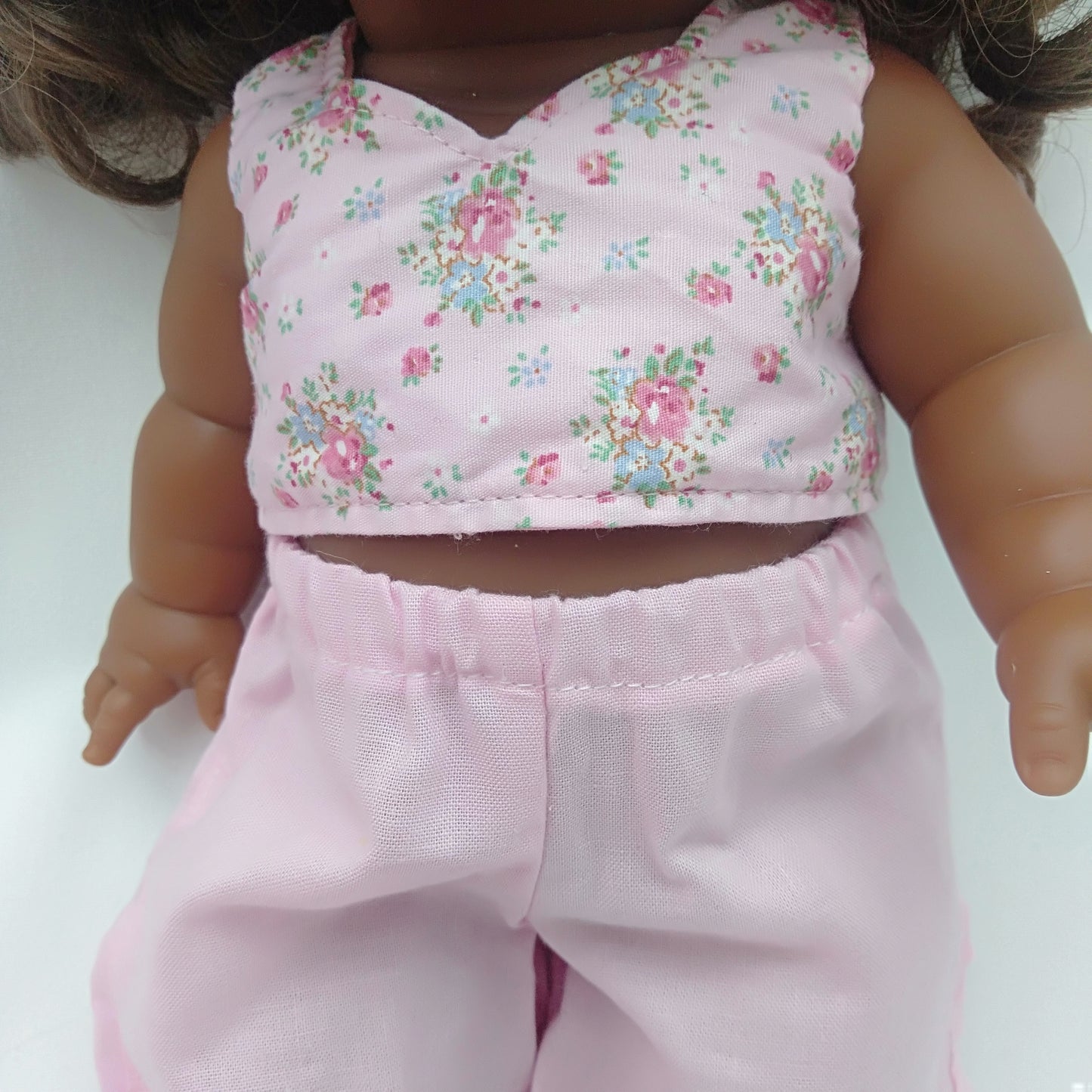 Pink Flare and Flower Top Miniland 38cm Doll 34cm Dolls Paola Reina Gordis, Minikane, Mini Colettos