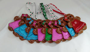 Gingerbread People with bow and dress NO Name
