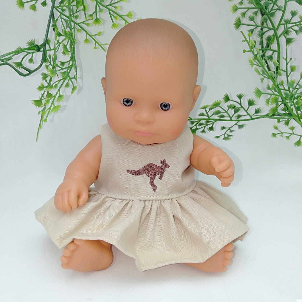 21 cm Doll Dress - Kangaroo