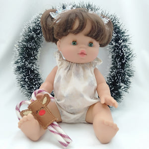 Romper 38cm Miniland 34cm Minikane/Paolo Reina Doll. Christmas stars