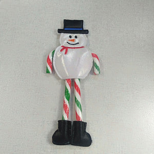 Christmas Candy Cane Holder - Snowman